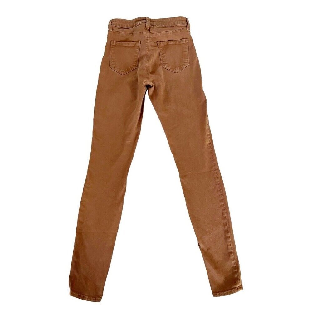 L'AGENCE Women's Sz 26 Marguerite Java Coated (Brown) High Rise Skinny Jeans - Picture 3 of 8